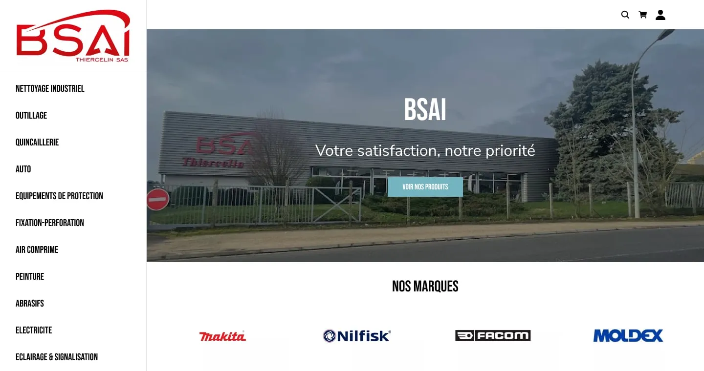 Capture du projet BSAI : négoce automobile